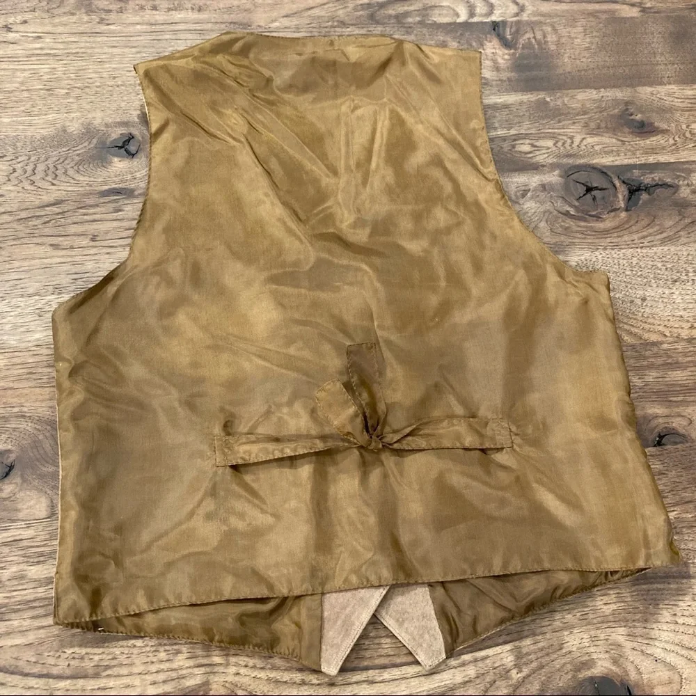 Suede menswear vest sz Large